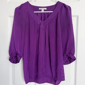 Banana Republic | Purple Balloon Sleeve Blouse